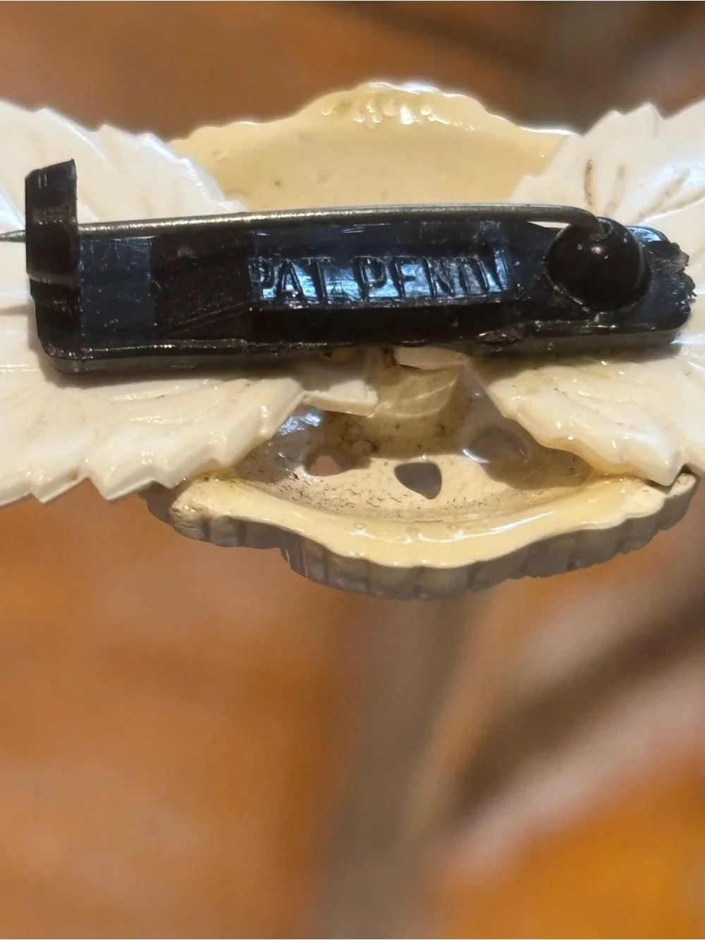 Vintage Brooch Celluloid?